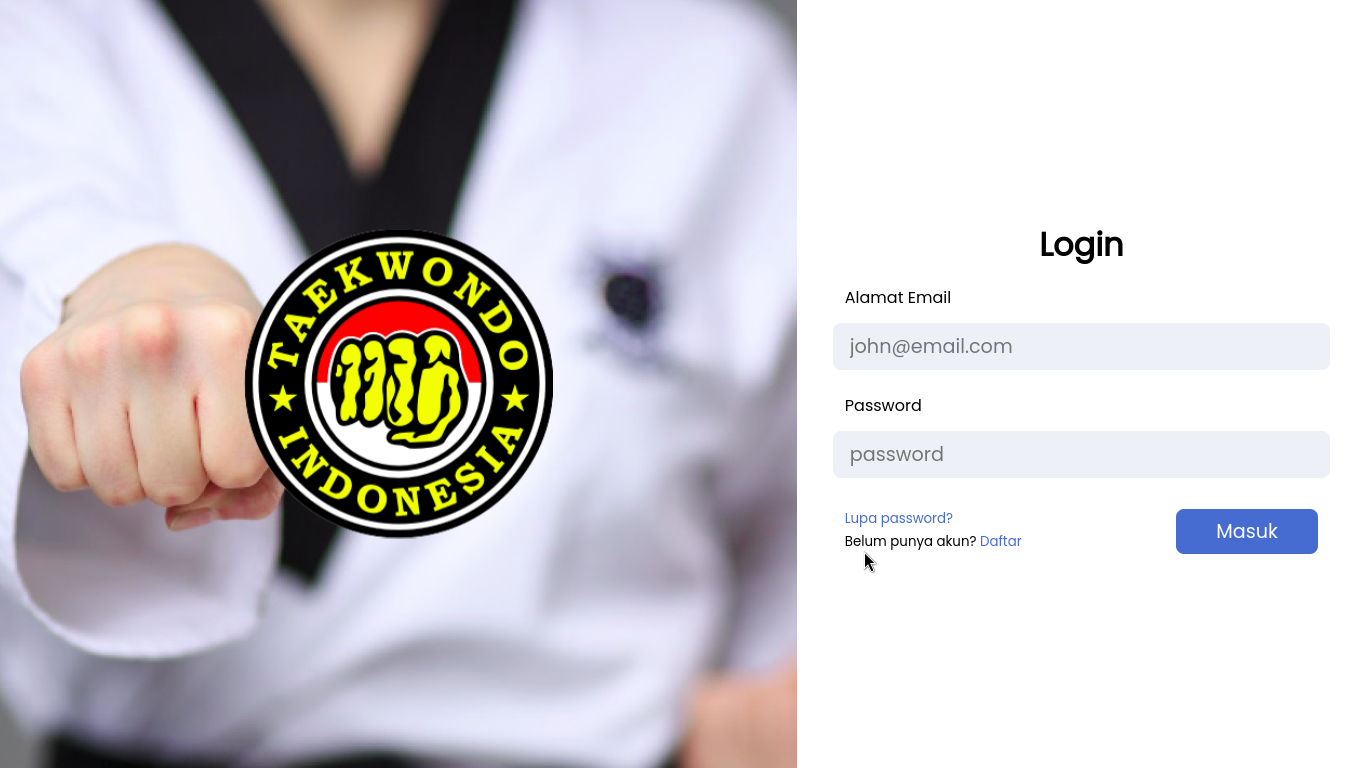 Indonesian Taekwondo Database Application project preview